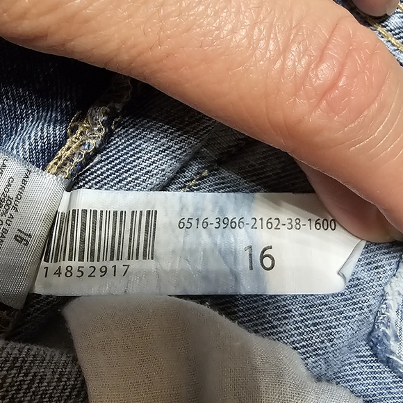Distressed Aeropostale boyfriend jeans,Sz16 V-G - Picture 8 of 10